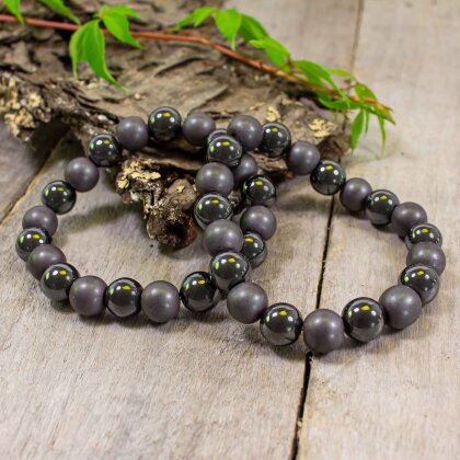 Hematite pearl bracelet