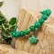 Magnesite Green Bead Bracelet with Star