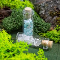 Fairy vials with gemstone filling
