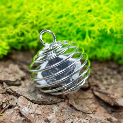 Fairy spirals pendant sea stone