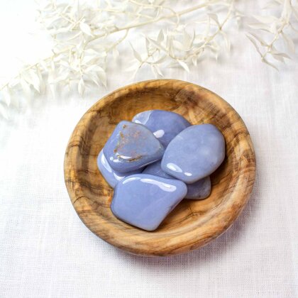 Vishuddha Kehlkopf-Chakra Stein Chalcedon
