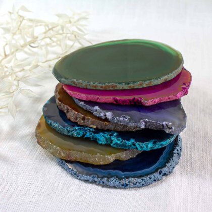 Chakra set Agate Slices "Power"