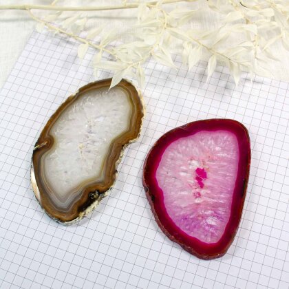 Chakra Set Agate Slices "Crystal Energy"