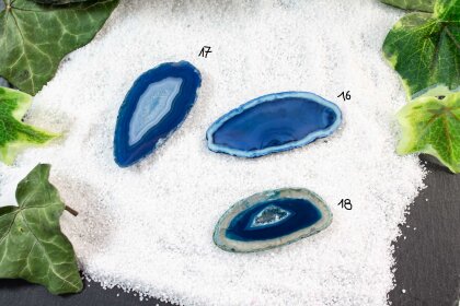 Achatscheibe Blau "Blue Seahorse"