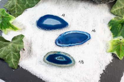 Achatscheibe Blau "Blue Seahorse"