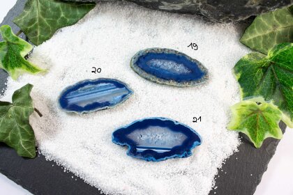 Agate slice blue "Harmony of Water"