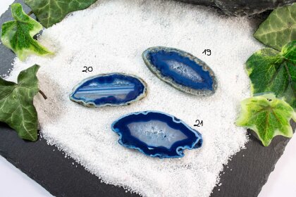 Agate slice blue "Harmony of Water"