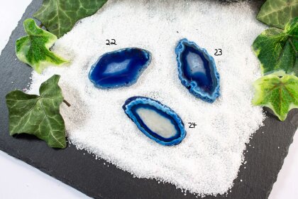 Agate slice blue "Harmony of Water"