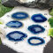Agate slice blue "Harmony of Water"