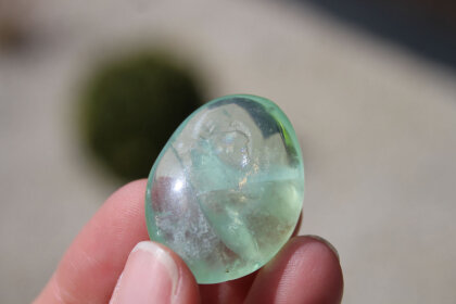 Plejaden ET Star ältere Andara Kristall light green 16,10 g