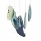 Agate - wind chime blue "starry sky" No. 25