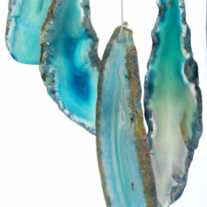 Agate - Wind chime blue "Starry sky" No. 27