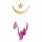 Agate - Wind Chime No. 30 pink "Starry Sky