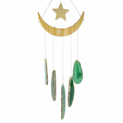 Achat - Windspiel Nr. 34 green "Sternenhimmel"