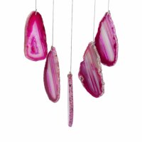 Achat - Windspiel Nr. 48 pink "Sternenhimmel"