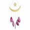 Agate - Wind Chime No. 48 pink "Starry Sky"