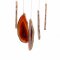 Agate - Wind Chime No. 50 red "Starry Sky"