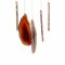 Agate - Wind Chime No. 50 red "Starry Sky"