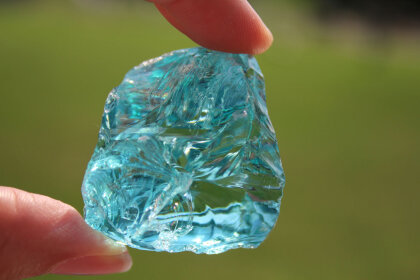 Andara Crystal glass turquoise 55,60 gr 