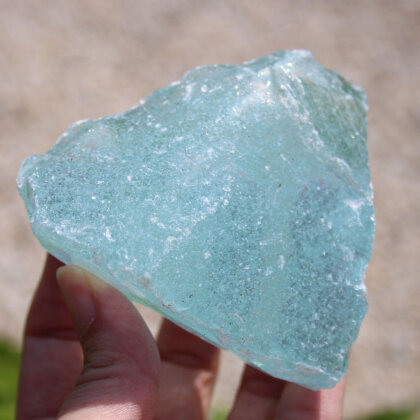Sea  Foam Healing Andara Kristall turquoise with bubbles 146 g