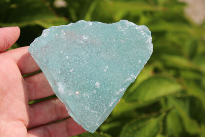 Sea  Foam Healing Andara Kristall turquoise with bubbles 146 g