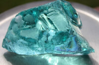 Andara Crystal turquoise with bubbles 498 gr 