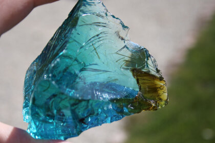 Andara Kristall Turquoise with a little Honey 302 gr