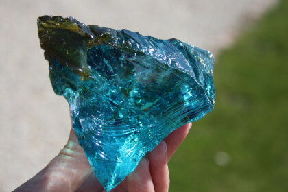 Andara Kristall Turquoise with a little Honey 302 gr