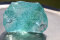 Sea Foam Healing Andara Crystal glass turquoise with bubbles 116 gr