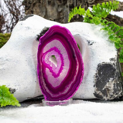 Agate slice pink "Harmony"
