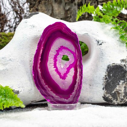 Agate slice pink "Harmony"