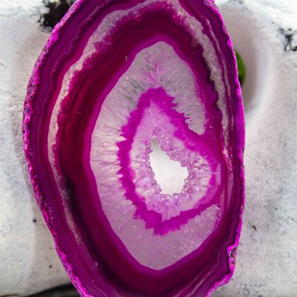 Agate slice pink "Harmony"
