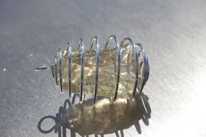 Andara Crystal Crystal pendant champagne with inclusions 11,30g 