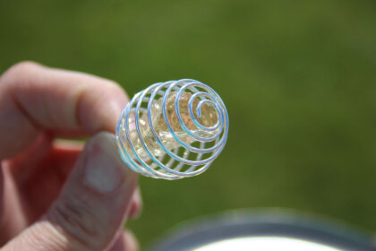 Andara Crystal Crystal pendant champagne with inclusions 11,30g 