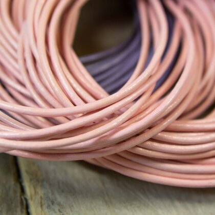 Andara Lederband pastellrosa 100 cm