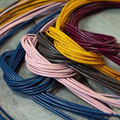 Andara Lederband pastellrosa 100 cm