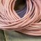 Andara leather strap pastel pink 100 cm