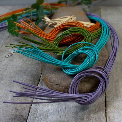 Andara leather strap lilac 100 cm