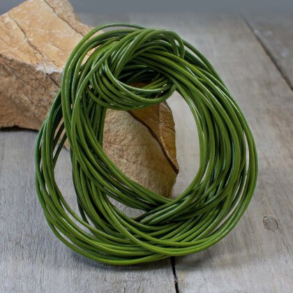 Andara leather strap olive green 100 cm